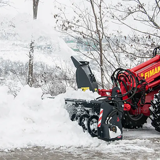 Príslušenstvo na kolesové nakladače FIMAKS, snežná fréza na odhrabanie snehu - Agromechanika s.r.o.