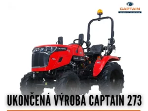 Malotraktor CAPTAIN 273 ukončuje výrobu, koniec modelu malotraktora - Agromechanika s.r.o.