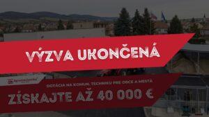 Agromechanika s.r.o. - Nova dotacna vyzva pre obce ukoncena